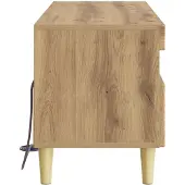 vidaXL LED-TV-kast Artisan, eikenhoutfineer op houtvezelplaat