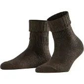 Falke Sokken Women Striggings Rib Boot Dark Brown-Schoenmaat 35 - 38