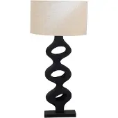 Giga Meubel Tafellamp Savio Zwart 80cm