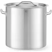 Hendi Budget Kookpan 25L RVS met Deksel - Ø 34.5 cm