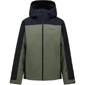 Peak Performance Mens Maroon Blocked HIPE 2L Insulated Shell Jacket