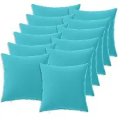 vidaXL Kussen met kussen HEERLEN 12 st Turquoise Polyester