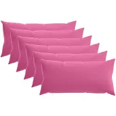 vidaXL Kussen met kussen HEERLEN 6 st Roze Polyester