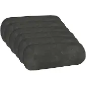 vidaXL Kussen met kussen HEERLEN 6 st Antraciet Microfiber Fleece