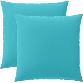 vidaXL Kussen met kussen HEERLEN 2 st Turquoise Polyester