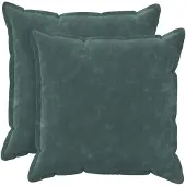 vidaXL Kussen met kussen HOUTEN 2 st Zee blauw Microfiber Fleece