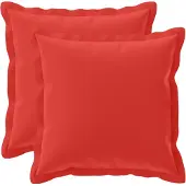 vidaXL Kussen met kussen HOUTEN 2 st Rood Polyester