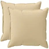 vidaXL Kussen met kussen HOUTEN 2 st Beige Polyester