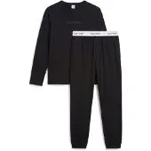 Calvin Klein heren icon pyjamaset lang basic logo zwart