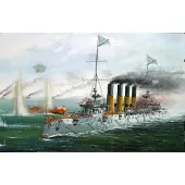 Zvezda - Russian Cruiser Varyag (Zve9014) - modelbouwsets, hobbybouwspeelgoed voor kinderen, modelverf en accessoires