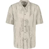 No-excess Overhemd taupe / zwart