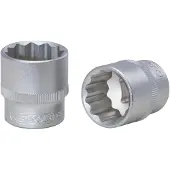 Ks Tools 3/8" doornut, 12-kant, 19 mm (artikelnummer: 911.3994)