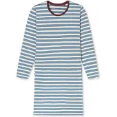 Schiesser Nachthemd ' Casual Essentials ' crème / blauw