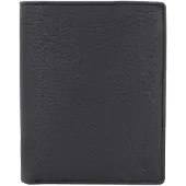 Esquire Leren Portemonnee Deer Cardsafe Wallet High Black Zwart