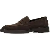 Manfield - Heren - Bruine suède loafers - Maat 42