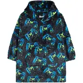 Next - Jongens - Fleece poncho - Zwart