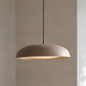 LINDBY Hanglamp Florie, crème / amber, Woon-/ Eetkamer, metaal, Modern, hanglamp