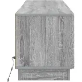 vidaXL LED-TV-kast, Sonoma-grijs, houtvezel
