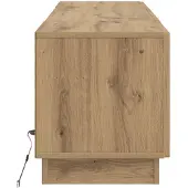 vidaXL LED-TV-kast Artisan, eikenhoutfineer op houtvezelplaat