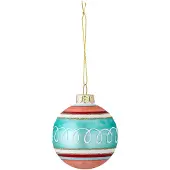Bloomingville Kerstbal glas blauw Kota