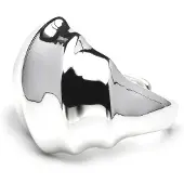 Luxenter ring afgewerkt in rhodium - Dinu