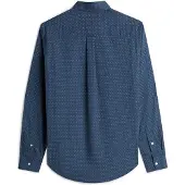 Tommy Hilfiger Flex Poplin Mini Print Shirt Aegean Sea Maat: XXL | Casual Overhemden Outlet | Heren | Blauw