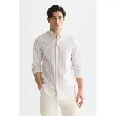 Scotch & Soda Yarndyed Dobby Regularfit Shirt White Traditional Maat: XL | Casual Overhemden Outlet | Heren | Wit