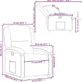vidaXL Fauteuil verstelbaar fluweel roze