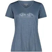 CMP T-shirt met wijde hals voor dames Light