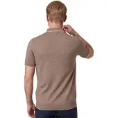 Scotland Blue poloshirt bruin gemêleerd 100% katoen