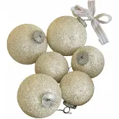 Loberon Set kerstballen set van 6 Shariz