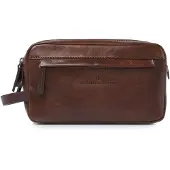Castelijn & beerens Rien Toilettas Leer 25 cm bruin