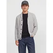 Jack & Jones Gebreid vest 'JJJAMES' offwhite