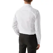 Eton Katoenen overhemd effen wit slim fit