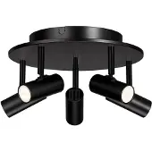 BELID Cato ronde plafondspotlight 5 Matzwart