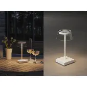 Gnosjö Konstsmide 7816-250 Scilla weiss LED-tafellamp voor buiten 2.5 W Warmwit Wit