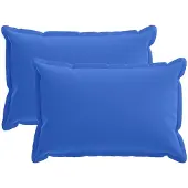 vidaXL Kussen met kussen HOUTEN 2 st Koninklijk Blauw Polyester