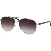Michael Kors Aviator Womens Rose Gold Brown Gradient zonnebril