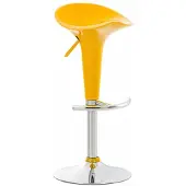 CLP Shine plastic barkruk - Geel