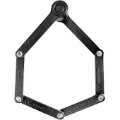 Kryptonite Keeper 585 Vouwfietsslot Compact Lichtgewicht Hoge Veiligheid Antidiefstal Opvouwbaar Fietsslot met 2 Sleutels en Houder voor E-Bikes Scoo