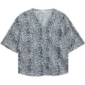 s.Oliver Blouse lichtblauw / donkerblauw / wit
