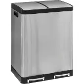 Konges Sløjd 5Five Afvalemmer Ariane - Metaal 30L+30L - Inox