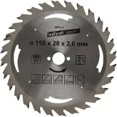 Wolfcraft Handcirkelzaagblad | HM | 28 Zähne | Ø190mm | 1 stuk - 6476000