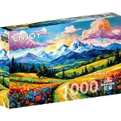Enjoy Puzzle Flowered Valley Puzzel (1000 stukjes)