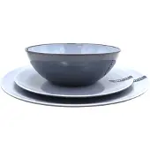 Gimex - Vivid Line - Servies - Grijs - 12-Delig