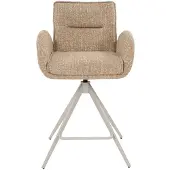 Giga Meubel Barstoel Tina Taupe Draaibaar