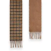 Woolrich Dames Geruite sjaal bruin (OSFA), Casual, Wol CFWWAC2046FRUT5548