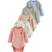 Next Rompertje/body beige / lichtbeige / rood / wit