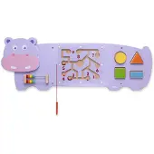 Viga Toys - Nijlpaard - Wandspeelbord - Multi