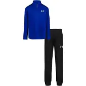 Under Armour Trainingspak met kwartrits voor jongens (Blauw/Zwart)